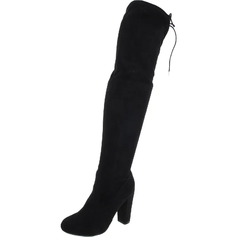 Womens Faux Suede Tall Over-The-Knee Boots