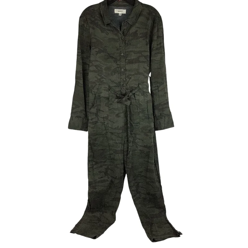 Jumpsuit By Level 99 In Camouflage Print, Size: S