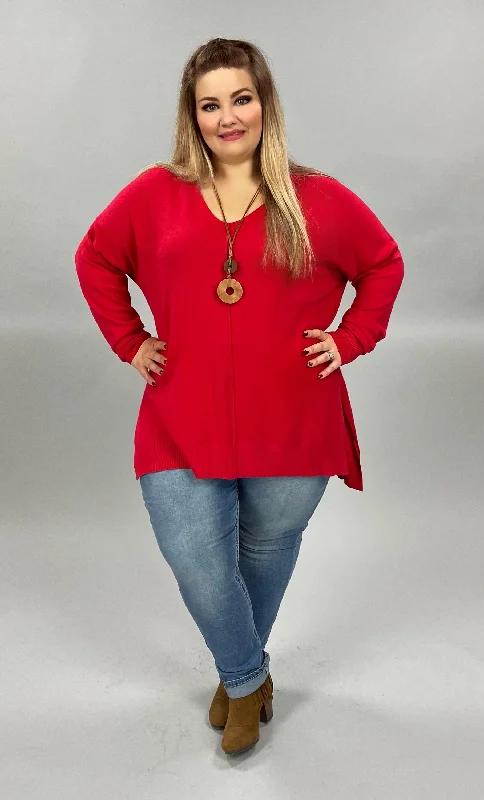 27 SLS-C {Simple Adventures} Ruby Long Sleeve Tunic PLUS SIZE 1X 2X 3X