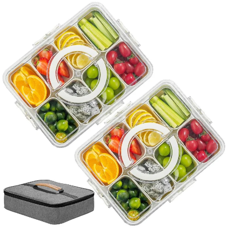 Suitcase wheels replacement kits for smooth rolling after long - term use2 Pack Divided Serving Tray with Lid and Handle, Portable Snackle Box Charcuterie Container for Snack with One Insulated Bag Suitcase wheels replacement kits for smooth rolling after long - term use2 Pack Divided Serving Tray with Lid and Handle, Portable Snackle Box Charcuterie Container for Snack with One Insulated Bag