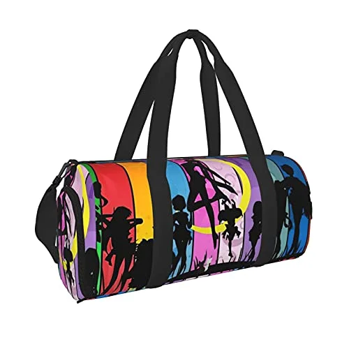 Luggage trolley organizers to hold small items like keys and phonesAnime Sai-lor Mo-on Sports Gym Bag with Wet Pocket & Shoes Compartment, Travel Duffel Bag Workout Bag for Men and Women Luggage trolley organizers to hold small items like keys and phonesAnime Sai-lor Mo-on Sports Gym Bag with Wet Pocket & Shoes Compartment, Travel Duffel Bag Workout Bag for Men and Women