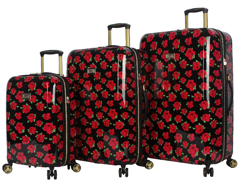 TSA-approved combination locks for luggage security during international travelTSA-approved combination locks for luggage security during international travelBetsey Johnson Designer Luggage Collection - Expandable 3 Piece Hardside Lightweight Spinner Suitcase Set - Travel Set includes 20-Inch Carry On, 26 inch and 30-Inch Checked Suitcase (Covered Roses) TSA-approved combination locks for luggage security during international travelTSA-approved combination locks for luggage security during international travelBetsey Johnson Designer Luggage Collection - Expandable 3 Piece Hardside Lightweight Spinner Suitcase Set - Travel Set includes 20-Inch Carry On, 26 inch and 30-Inch Checked Suitcase (Covered Roses)