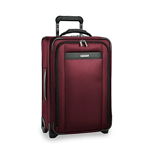 Leather luggage handles for a comfortable and stylish gripLeather luggage handles for a comfortable and stylish gripBriggs & Riley Transcend Tall Carry-On Expandable Upright, Merlot Leather luggage handles for a comfortable and stylish gripLeather luggage handles for a comfortable and stylish gripBriggs & Riley Transcend Tall Carry-On Expandable Upright, Merlot
