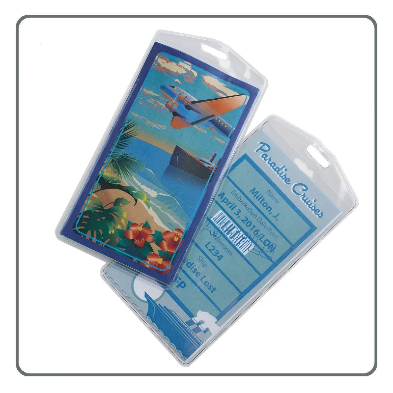 Luggage straps with buckle closures to secure overstuffed bagsSmooth Trip Cruise ID Tags - 2 pack- $7.99 Luggage straps with buckle closures to secure overstuffed bagsSmooth Trip Cruise ID Tags - 2 pack- $7.99