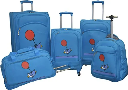Portable shoe bags to keep footwear separate in suitcasesEd Heck Lightweight 5-PC Spinner Luggage Set (Sky Blue- Flying Penguin) Portable shoe bags to keep footwear separate in suitcasesEd Heck Lightweight 5-PC Spinner Luggage Set (Sky Blue- Flying Penguin)