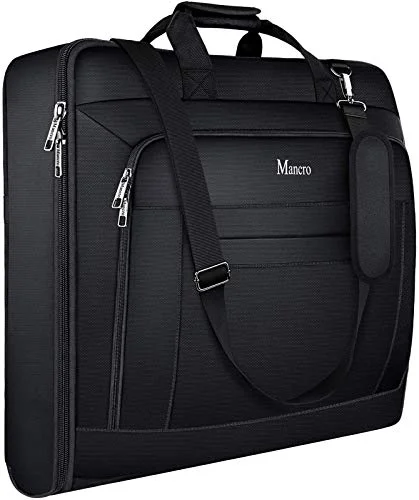 Lightweight luggage tags with personalized names and contact info for easy identificationGarment Bags for Travel, Carry On Garment Bag for Business Trips with Shoulder Strap, Mancro Waterproof Foldable Luggage Hanging Suit Bags Gift for Men Women, 2 in 1 Suitcase for Coats, Suits (Black) Lightweight luggage tags with personalized names and contact info for easy identificationGarment Bags for Travel, Carry On Garment Bag for Business Trips with Shoulder Strap, Mancro Waterproof Foldable Luggage Hanging Suit Bags Gift for Men Women, 2 in 1 Suitcase for Coats, Suits (Black)