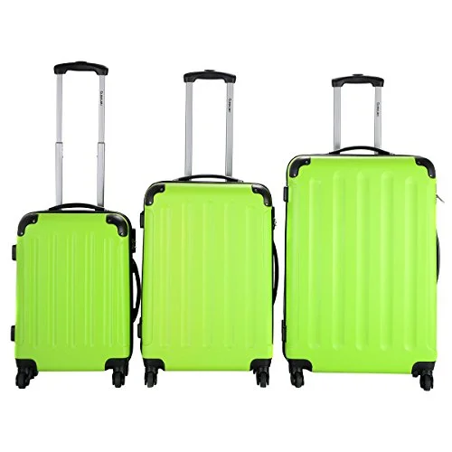 Travel garment hangers that are foldable for easy packingGreen 3 Pcs Luggage Travel Set Bag ABS+PC Trolley Suitcase Travel garment hangers that are foldable for easy packingGreen 3 Pcs Luggage Travel Set Bag ABS+PC Trolley Suitcase