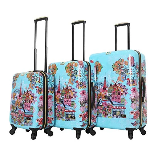 Luggage straps with buckle closures to secure overstuffed bagsHALINA Car Pintos Oh La 3 Piece Set Luggage, Multicolor Luggage straps with buckle closures to secure overstuffed bagsHALINA Car Pintos Oh La 3 Piece Set Luggage, Multicolor
