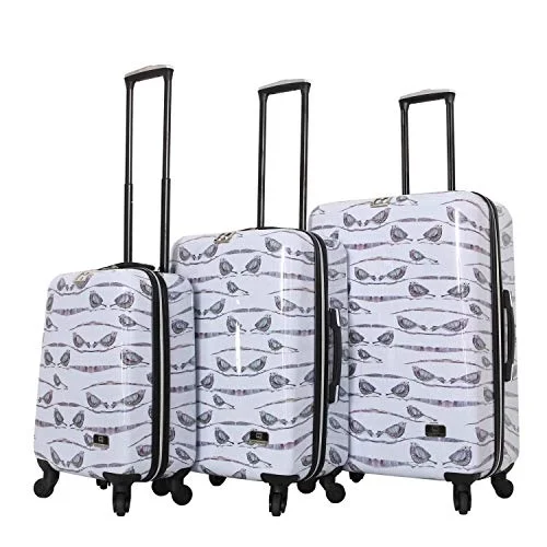 Hanging toiletry bags with multiple compartments for bathroom essentialsHALINA Valerie Aubergine 3 Piece Set Luggage, Multicolor Hanging toiletry bags with multiple compartments for bathroom essentialsHALINA Valerie Aubergine 3 Piece Set Luggage, Multicolor