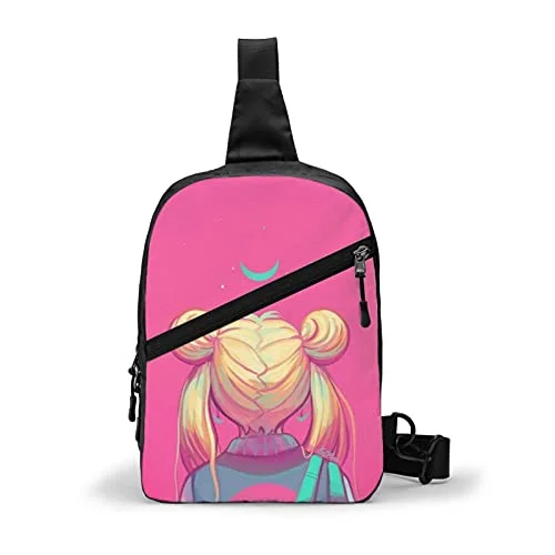 Hanging toiletry bags with multiple compartments for bathroom essentialsKAMIZE sai_lor moon Crossbody Bags Women Men Sling Backpack Travel Hiking Daypack Pattern Rope Shoulder Bag Hanging toiletry bags with multiple compartments for bathroom essentialsKAMIZE sai_lor moon Crossbody Bags Women Men Sling Backpack Travel Hiking Daypack Pattern Rope Shoulder Bag