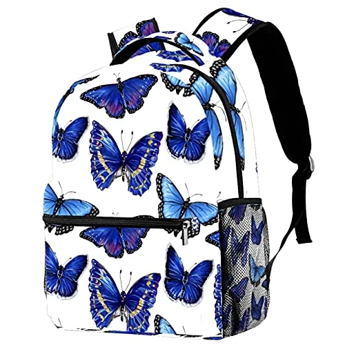 Lightweight luggage tags with personalized names and contact info for easy identificationLORVIES Beautiful Blue Fly Butterfly Pattern Lightweight School Classic Backpack Travel Rucksack for Girls Women Kids Teens Lightweight luggage tags with personalized names and contact info for easy identificationLORVIES Beautiful Blue Fly Butterfly Pattern Lightweight School Classic Backpack Travel Rucksack for Girls Women Kids Teens