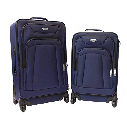 Luggage straps with buckle closures to secure overstuffed bagsNorthPak Milano 2 Piece Spinner Set, Blue Luggage straps with buckle closures to secure overstuffed bagsNorthPak Milano 2 Piece Spinner Set, Blue