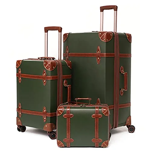 Expandable packing cubes sets in various sizes for organized suitcase packingExpandable packing cubes sets in various sizes for organized suitcase packingNZBZ Vintage Luggage Sets with Spinner Wheels Cute Carry On Suitcase Tsa Lock Luggage 3 Pieces (Green, 14inch & 20inch & 28inch)