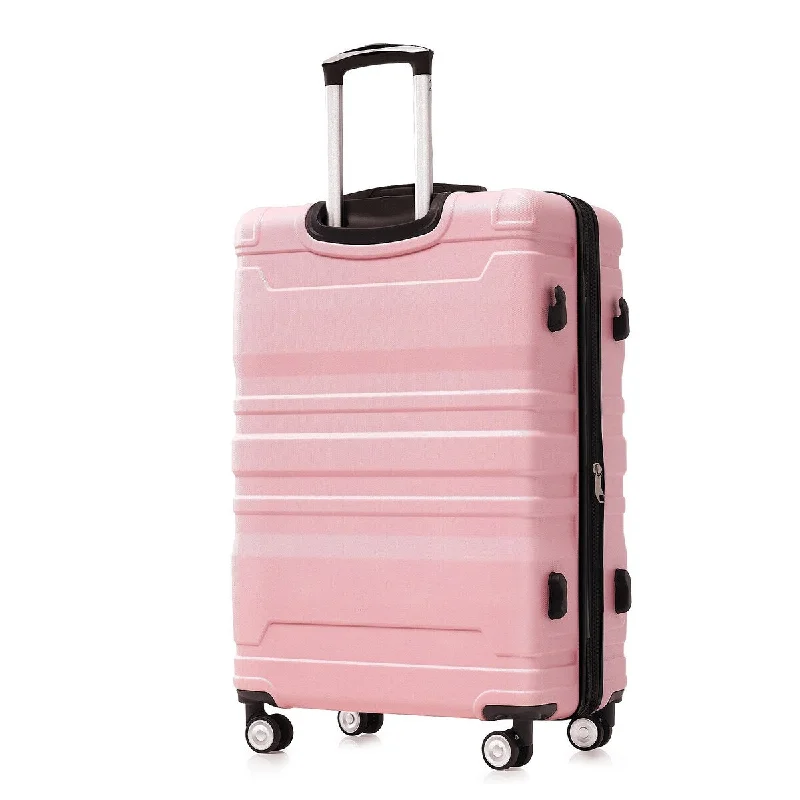 Hanging toiletry bags with multiple compartments for bathroom essentialsPink+Black Luggage Suitcase Expandable Set Carry On Footlockers, 3 Piece Set Hardside Lightweight Luggage with Spinner Wheels Hanging toiletry bags with multiple compartments for bathroom essentialsPink+Black Luggage Suitcase Expandable Set Carry On Footlockers, 3 Piece Set Hardside Lightweight Luggage with Spinner Wheels