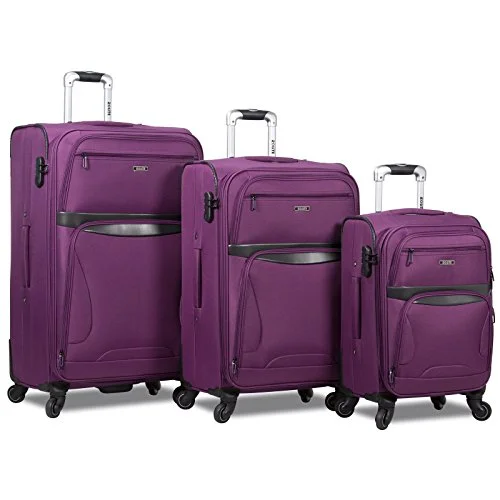 Hanging toiletry bags with multiple compartments for bathroom essentialsRolite Explorer 3-Piece Expandable Spinner Luggage Set-Purple Hanging toiletry bags with multiple compartments for bathroom essentialsRolite Explorer 3-Piece Expandable Spinner Luggage Set-Purple