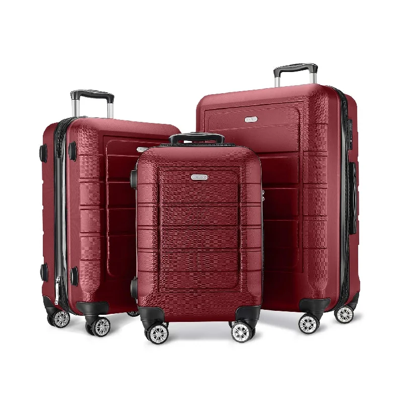 Leather luggage handles for a comfortable and stylish gripLeather luggage handles for a comfortable and stylish gripSHOWKOO Luggage Sets Expandable PC+ABS Durable Suitcase Double Wheels TSA Lock Red Wine Leather luggage handles for a comfortable and stylish gripLeather luggage handles for a comfortable and stylish gripSHOWKOO Luggage Sets Expandable PC+ABS Durable Suitcase Double Wheels TSA Lock Red Wine