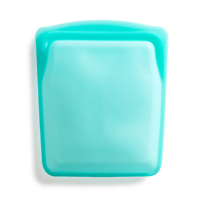 Compression packing bags to save space in travel backpacksOn Sale - Stasher - Quart : Aqua- 7.5 x 8.75 x 1.5 inches- $15