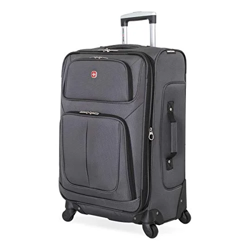 Hanging toiletry bags with multiple compartments for bathroom essentialsSwissGear Sion Softside Luggage with Spinner Wheels, Dark Grey, Checked-Medium 25-Inch Hanging toiletry bags with multiple compartments for bathroom essentialsSwissGear Sion Softside Luggage with Spinner Wheels, Dark Grey, Checked-Medium 25-Inch