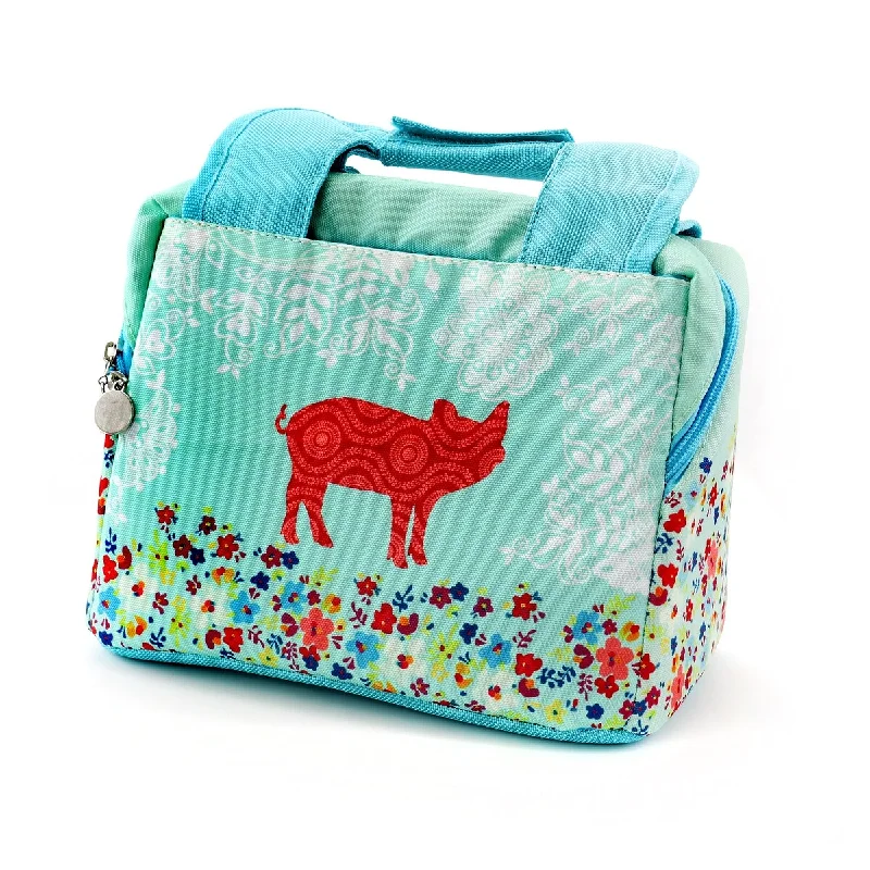 Neck pillows with memory foam for comfortable in - flight or car ridesUrban Market Life on the Farm 10.25In Polyester Pig Design Lunch Bag - Blue Neck pillows with memory foam for comfortable in - flight or car ridesUrban Market Life on the Farm 10.25In Polyester Pig Design Lunch Bag - Blue