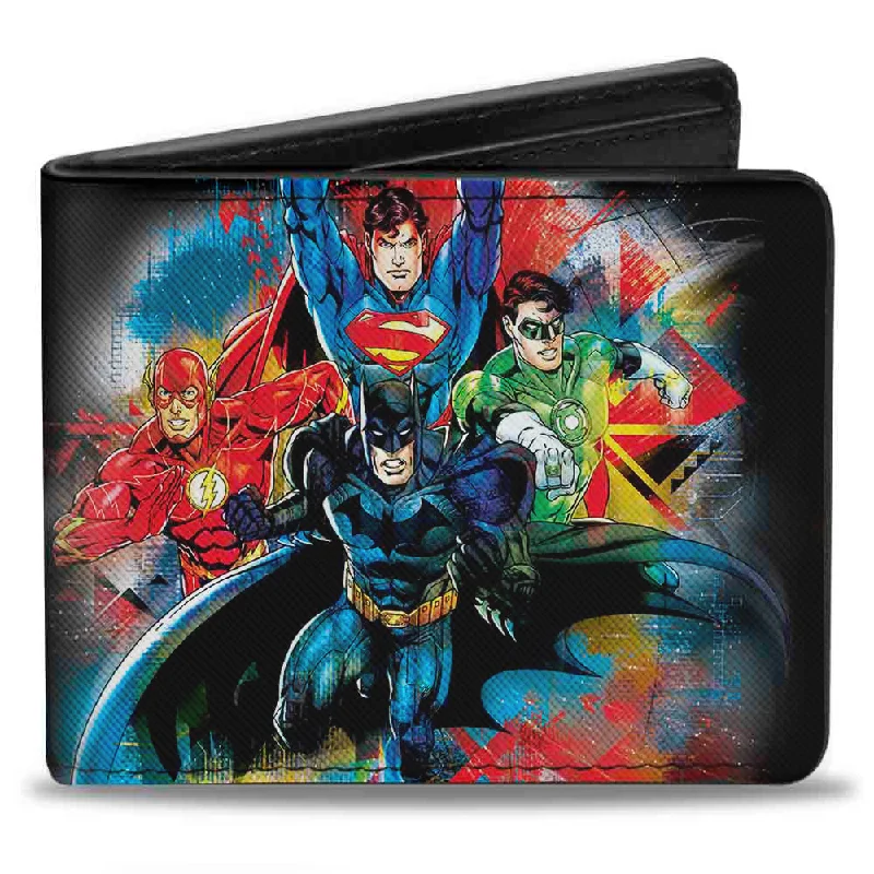 Lightweight money clips for travelLightweight money clips for travelBi-Fold Wallet - Justice League 4-Superhero Group Pose Splatter + Logo Black Gray Red Multi Color Lightweight money clips for travelLightweight money clips for travelBi-Fold Wallet - Justice League 4-Superhero Group Pose Splatter + Logo Black Gray Red Multi Color