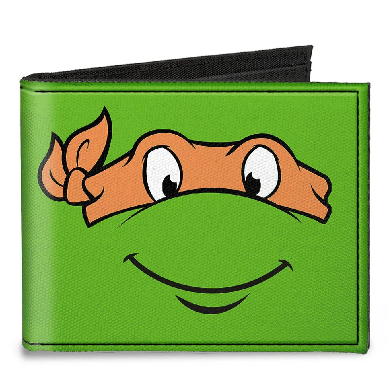 Lightweight money clips for travelLightweight money clips for travelCanvas Bi-Fold Wallet - Classic TMNT Michaelangelo Face CLOSE-UP Green Orange Lightweight money clips for travelLightweight money clips for travelCanvas Bi-Fold Wallet - Classic TMNT Michaelangelo Face CLOSE-UP Green Orange