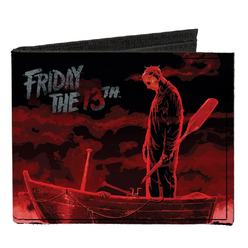 Vintage-style money clips for collectorsVintage-style money clips for collectorsCanvas Bi-Fold Wallet - FRIDAY THE 13th Jason Boat Murder Black Reds White Vintage-style money clips for collectorsVintage-style money clips for collectorsCanvas Bi-Fold Wallet - FRIDAY THE 13th Jason Boat Murder Black Reds White