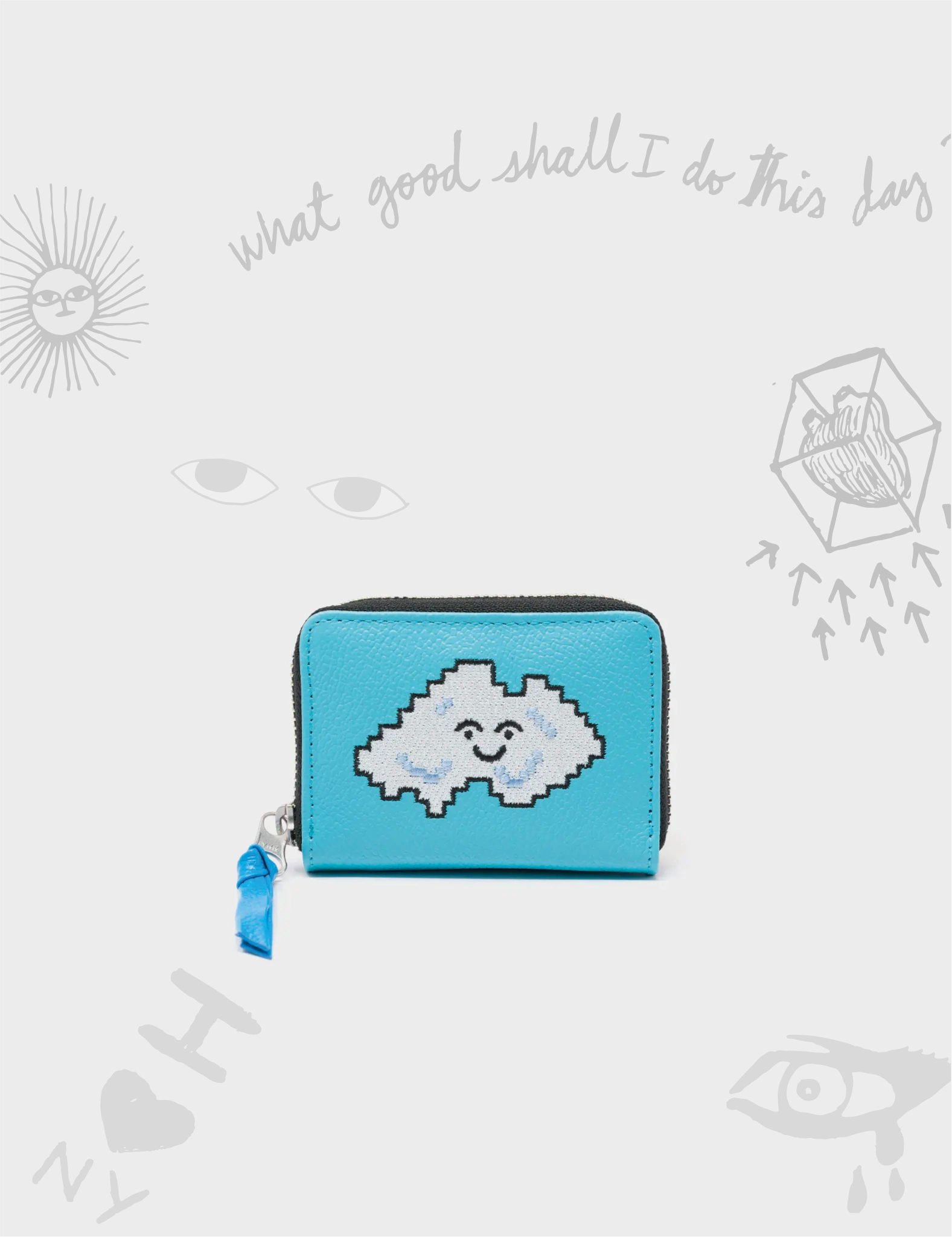 Elegant money clips for weddingsElegant money clips for weddingsFrodo Cyan Leather Zip Around Wallet - Cloud Applique Elegant money clips for weddingsElegant money clips for weddingsFrodo Cyan Leather Zip Around Wallet - Cloud Applique