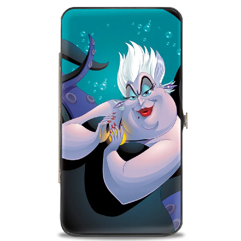 Elegant money clips for weddingsElegant money clips for weddingsHinged Wallet - Ursula Pose + Jetsam Face Bubbles Blues Elegant money clips for weddingsElegant money clips for weddingsHinged Wallet - Ursula Pose + Jetsam Face Bubbles Blues