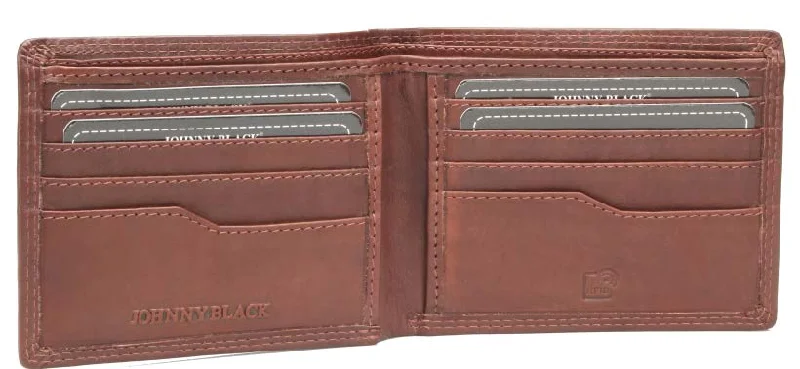 Elegant money clips for weddingsElegant money clips for weddingsJohnny Black Bavaria 8CC Bi-Fold Leather Wallet - RFID | Brown