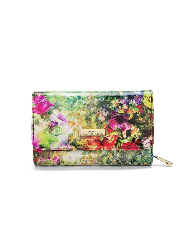 Money clips for women with sleek designsMoney clips for women with sleek designsSerenade - WSN8102 Fiore Medium Wallet - Floral