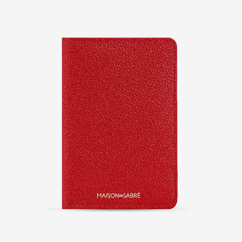 Vintage-style money clips for collectorsVintage-style money clips for collectorsThe Passport Holder - Pomegranate Red