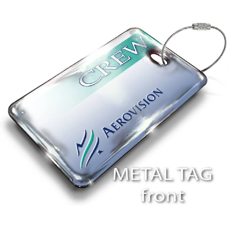Laser-Cut Metal Passport Covers & Wallets with Geometric Designs for Tech-SavvyAerovision Logo Luggage Tag Laser-Cut Metal Passport Covers & Wallets with Geometric Designs for Tech-SavvyAerovision Logo Luggage Tag