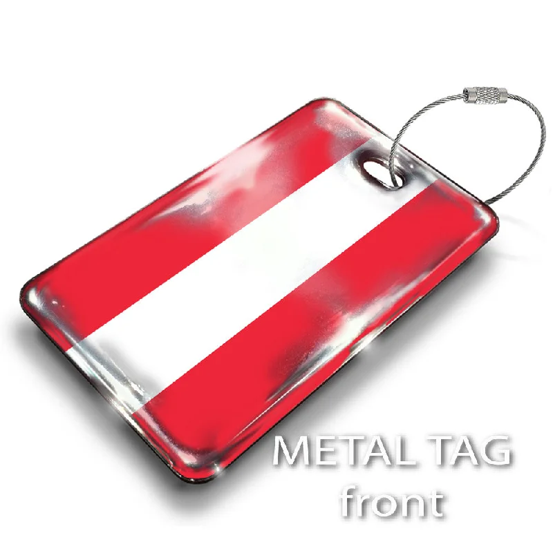 Monogrammed Leather Passport Covers & Wallets as Personalized GiftsAustria Flag