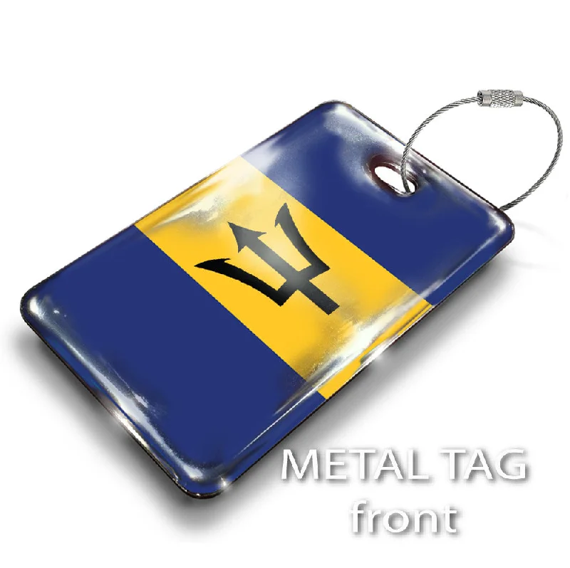 Embroidered Silk Passport Covers & Wallets with Gold Thread for Special OccasionsBarbados Flag