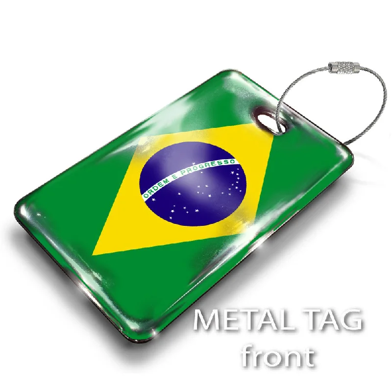 Waterproof Nylon Passport Covers & Wallets for Outdoor AdventuresBrazil Flag