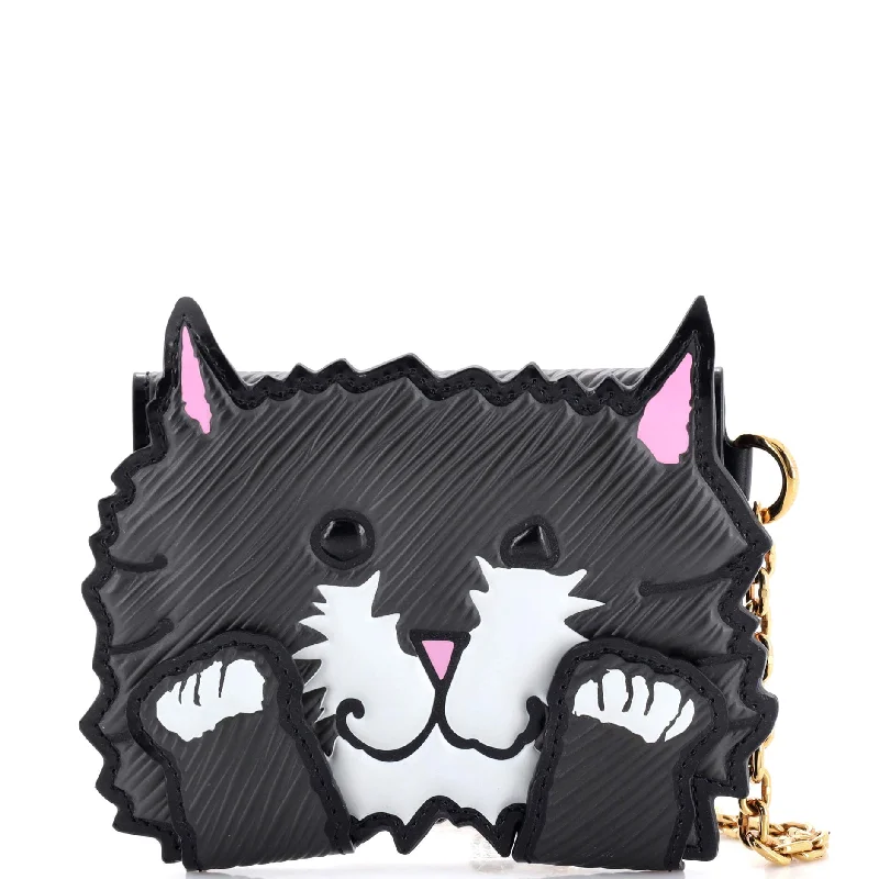 Money clips with magnetic closureCat Card Case Limited Edition Grace Coddington Epi Leather and Catogram Canvas Money clips with magnetic closureCat Card Case Limited Edition Grace Coddington Epi Leather and Catogram Canvas