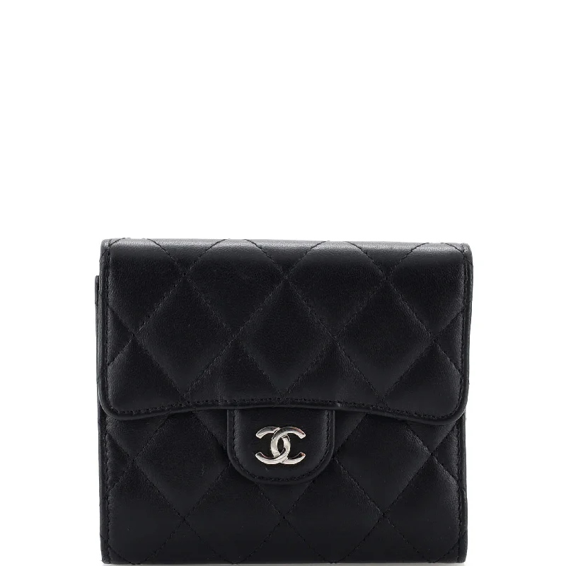 Best money clips for cash and cardsCC Compact Classic Flap Wallet Quilted Lambskin