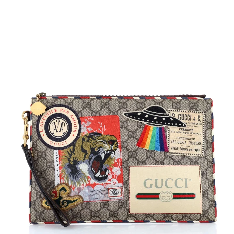 Money clips for holding large amounts of cashCourrier Pouch GG Coated Canvas with Applique Money clips for holding large amounts of cashCourrier Pouch GG Coated Canvas with Applique
