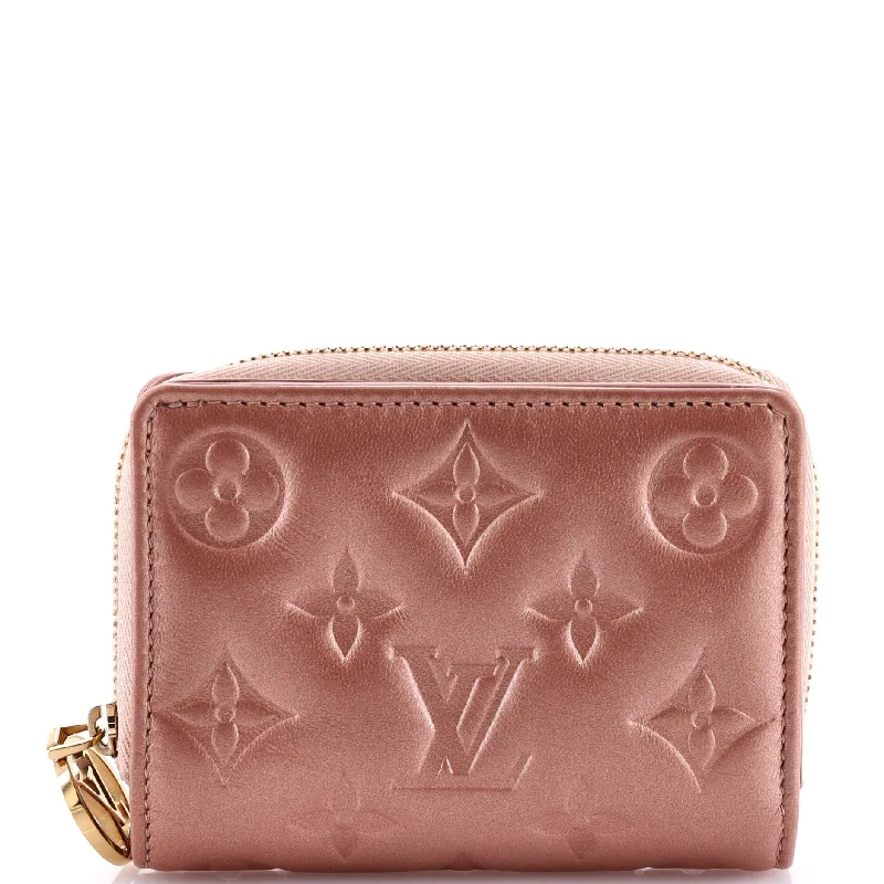 Elegant money clips for weddingsCoussin Lou Wallet Monogram Embossed Lambskin