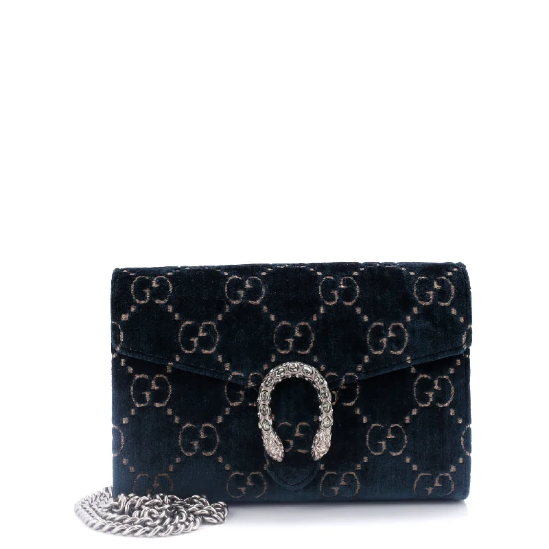 Money clips with built-in bottle openersDionysus Chain Wallet GG Velvet Small