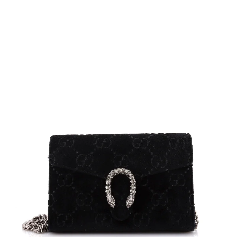 Personalized engraved money clips for menDionysus Chain Wallet GG Velvet Small