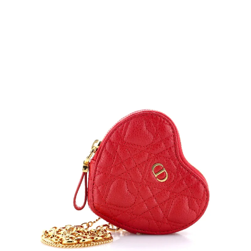 Money clips with built-in bottle openersDiorAmour Caro Heart Pouch with Chain Cannage Quilt Calfskin Money clips with built-in bottle openersDiorAmour Caro Heart Pouch with Chain Cannage Quilt Calfskin