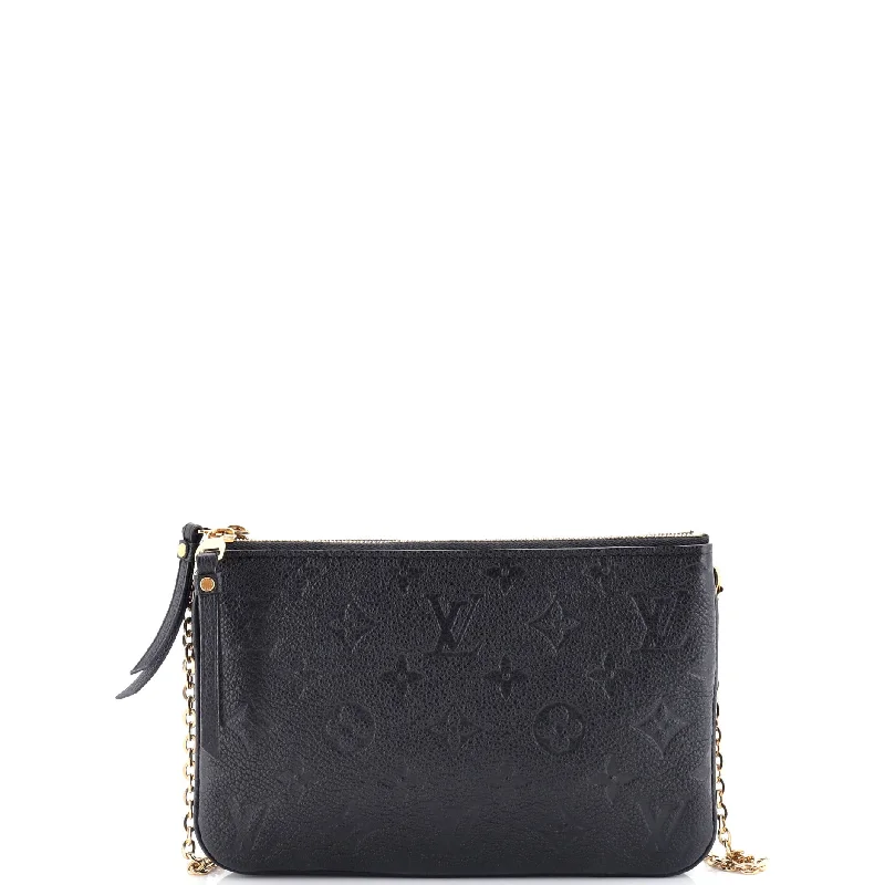 Slim money clips for minimalist walletsDouble Zip Pochette Monogram Empreinte Leather Slim money clips for minimalist walletsDouble Zip Pochette Monogram Empreinte Leather