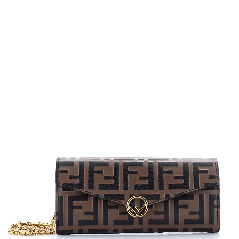 Lightweight money clips for travelF is Fendi Continental Chain Wallet Zucca Embossed Leather Lightweight money clips for travelF is Fendi Continental Chain Wallet Zucca Embossed Leather
