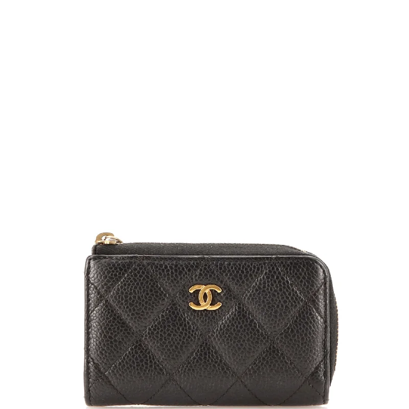 Custom money clips for corporate giftsKey Pouch Quilted Caviar