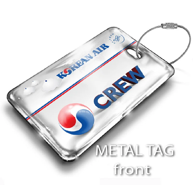 Minimalist Carbon Fiber Passport Covers & Wallets for Modern MenKorean Air Logo 3D