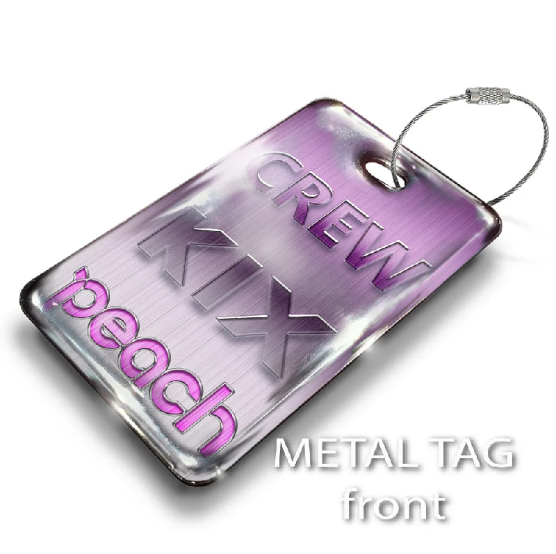 Glittery Sequined Passport Covers & Wallets for Party LoversPeach Airlines Base Tag