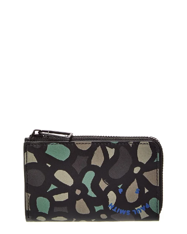 Money clips with RFID protectionPS Paul Smith Zip Leather Wallet