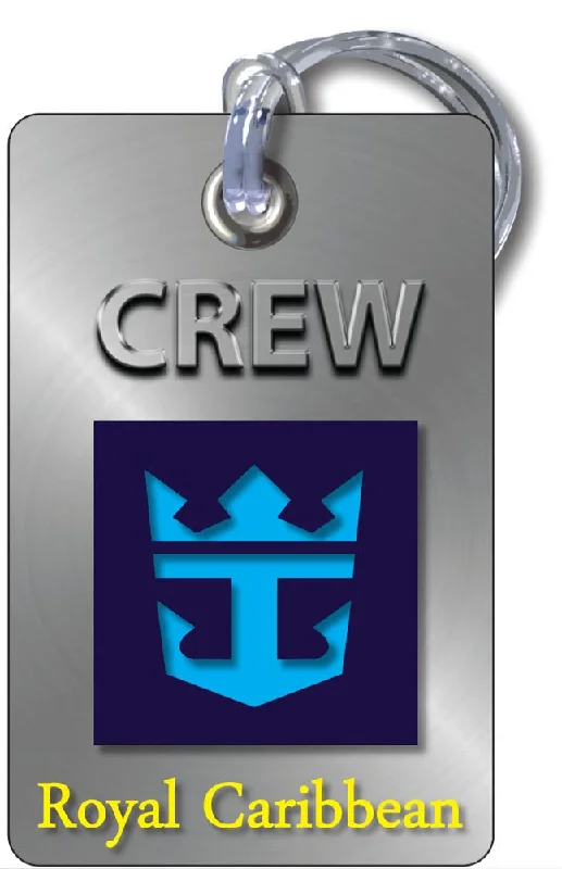 Vintage-Style Passport Covers & Wallets with Brass Hardware for Retro EnthusiastsRoyal Caribbean-SILVER