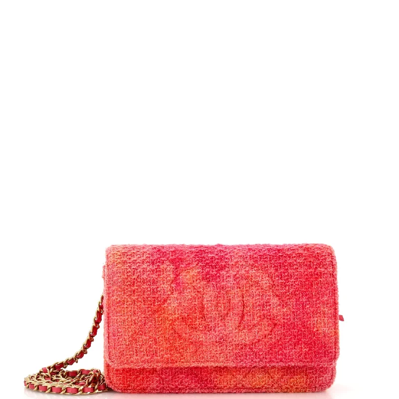 Money clips with magnetic closureTimeless Wallet on Chain Quilted Tweed